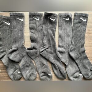 Black Nike Everyday Plus Cushioned Crew Socks